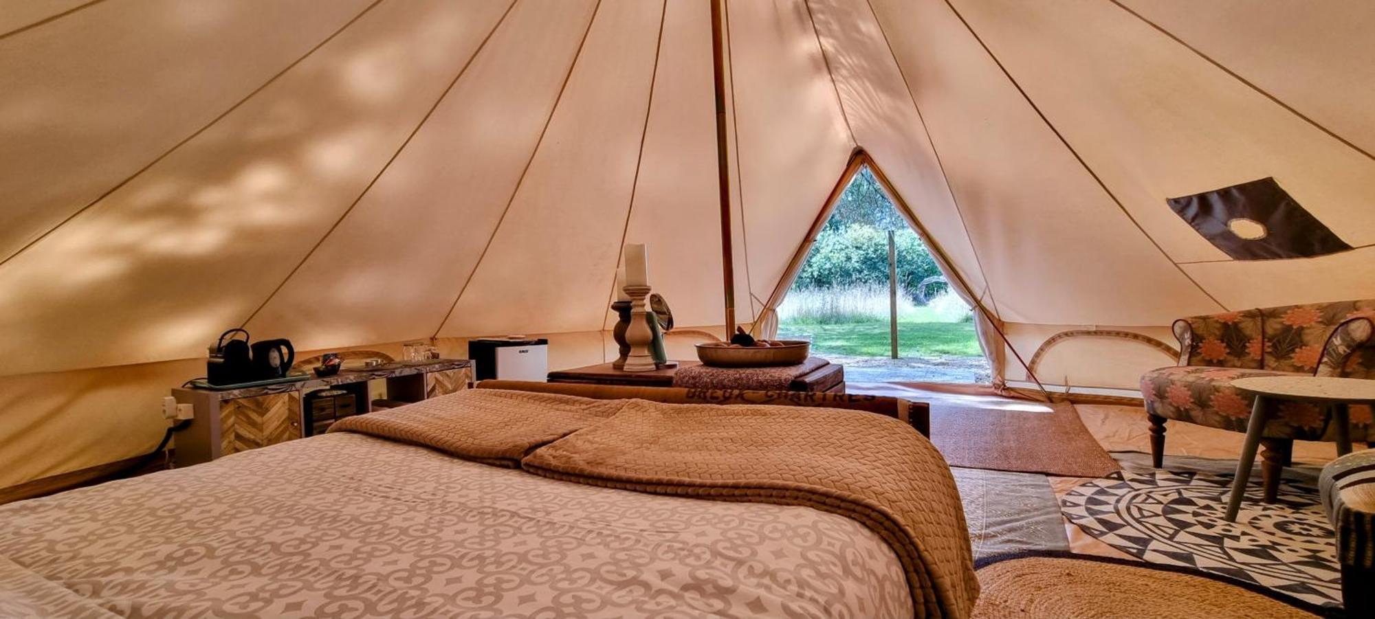 La Fortinerie Glamping Bell Tent Mouliherne Exterior foto