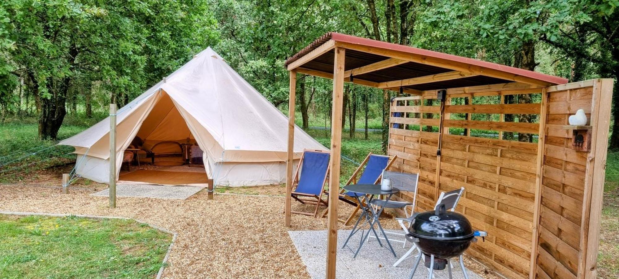 La Fortinerie Glamping Bell Tent Mouliherne Exterior foto