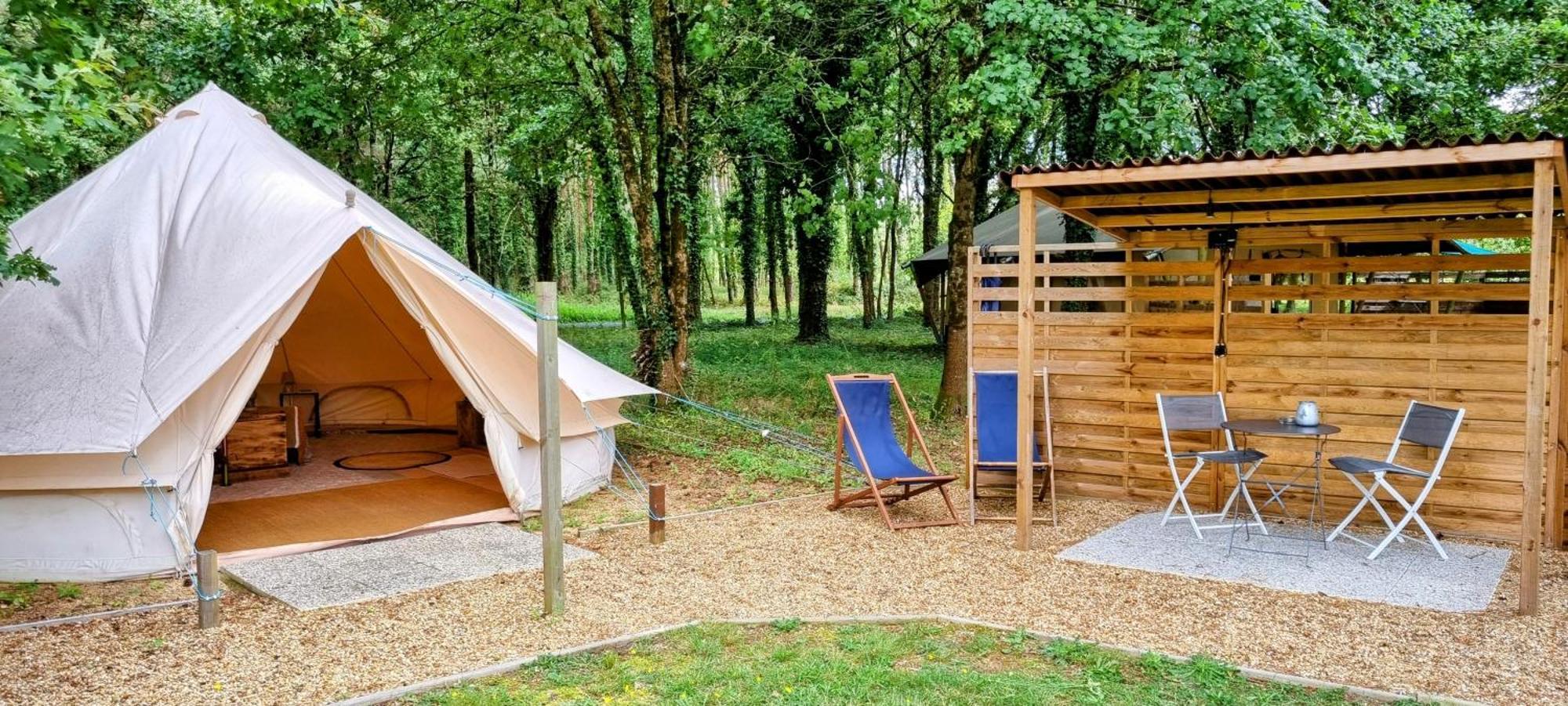 La Fortinerie Glamping Bell Tent Mouliherne Exterior foto