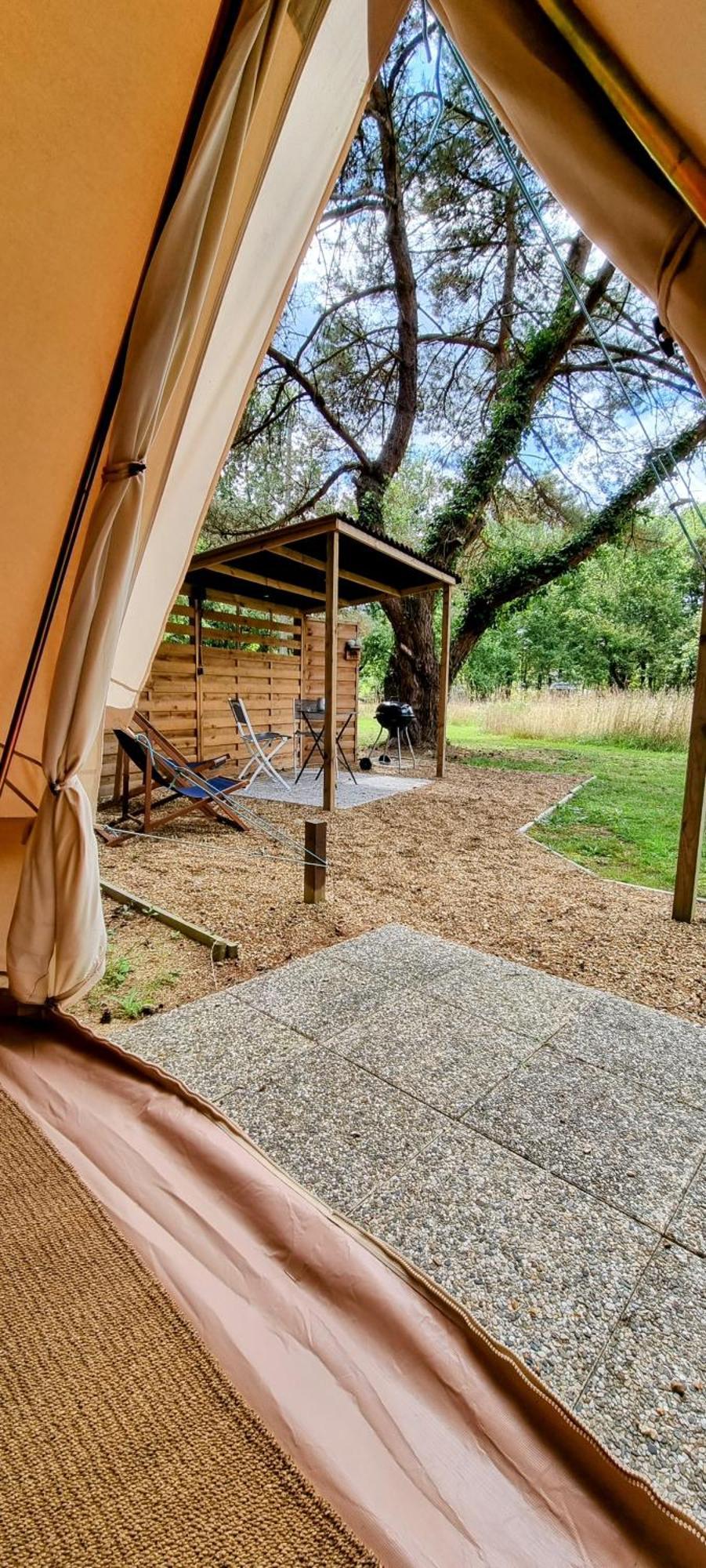 La Fortinerie Glamping Bell Tent Mouliherne Exterior foto