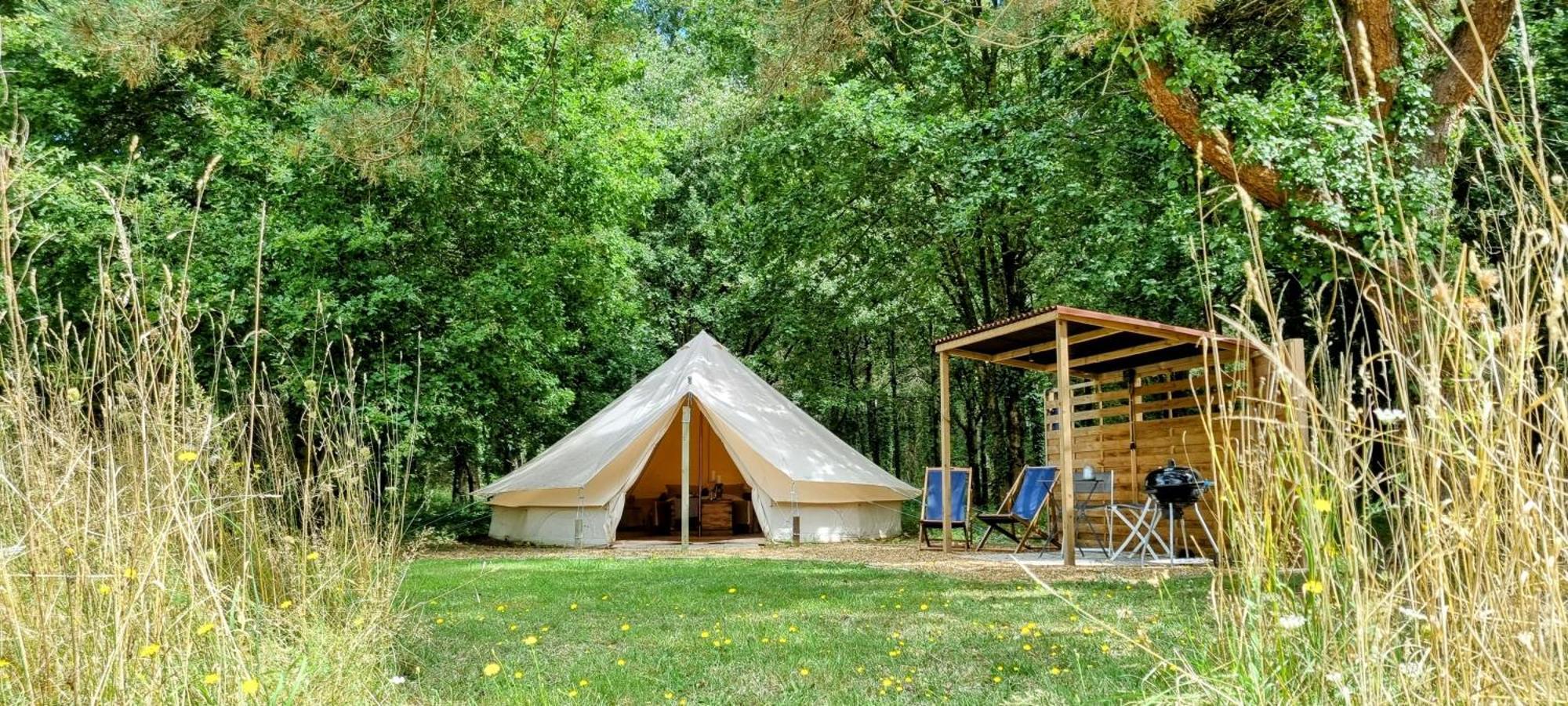 La Fortinerie Glamping Bell Tent Mouliherne Exterior foto