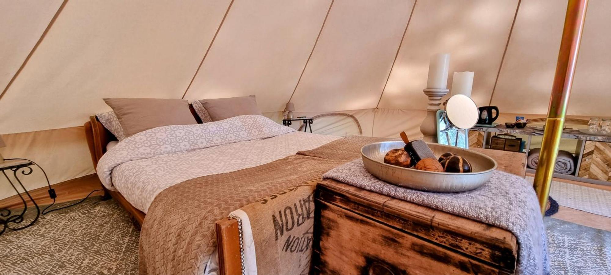 La Fortinerie Glamping Bell Tent Mouliherne Exterior foto